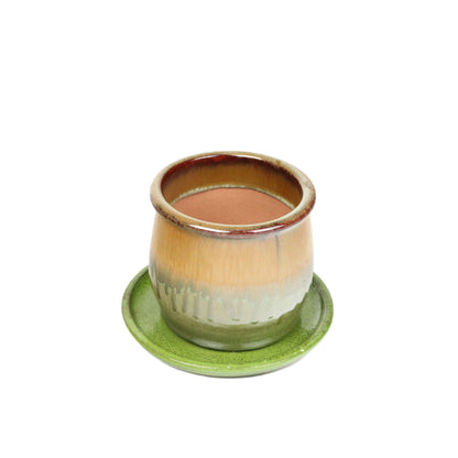 Green Pot Saucer Extra Small int dia 17cm