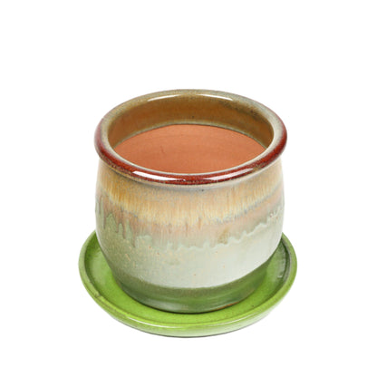 Green Pot Saucer Medium int dia 24cm