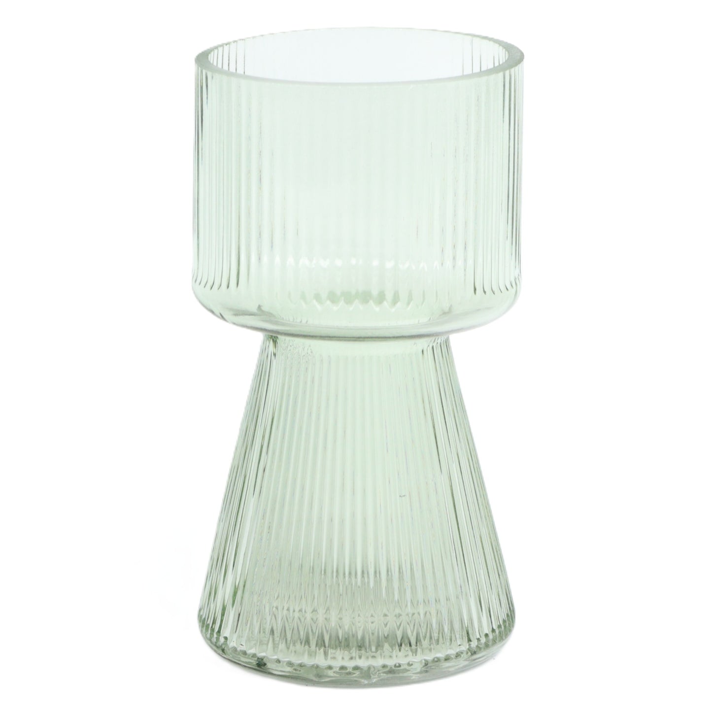 Fern Ribbed Chalice Vase