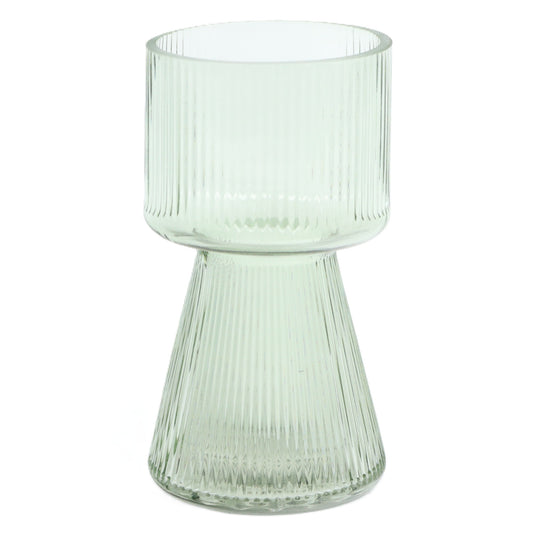 Fern Ribbed Chalice Vase