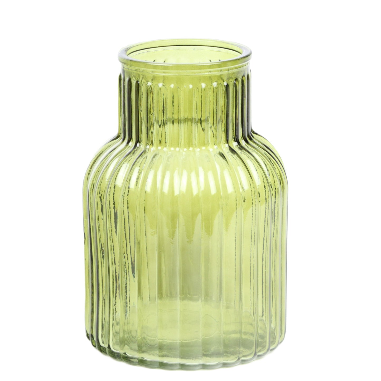 Olive Ribbed Bottle