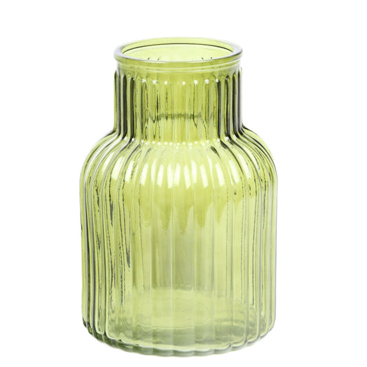 Olive Ribbed Bottle