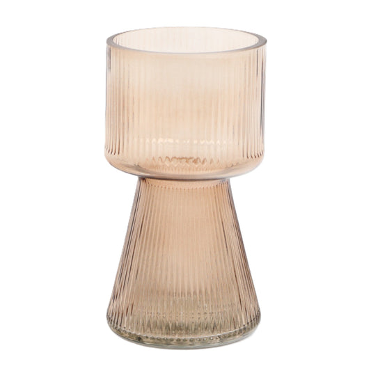 Sand Ribbed Chalice Vase