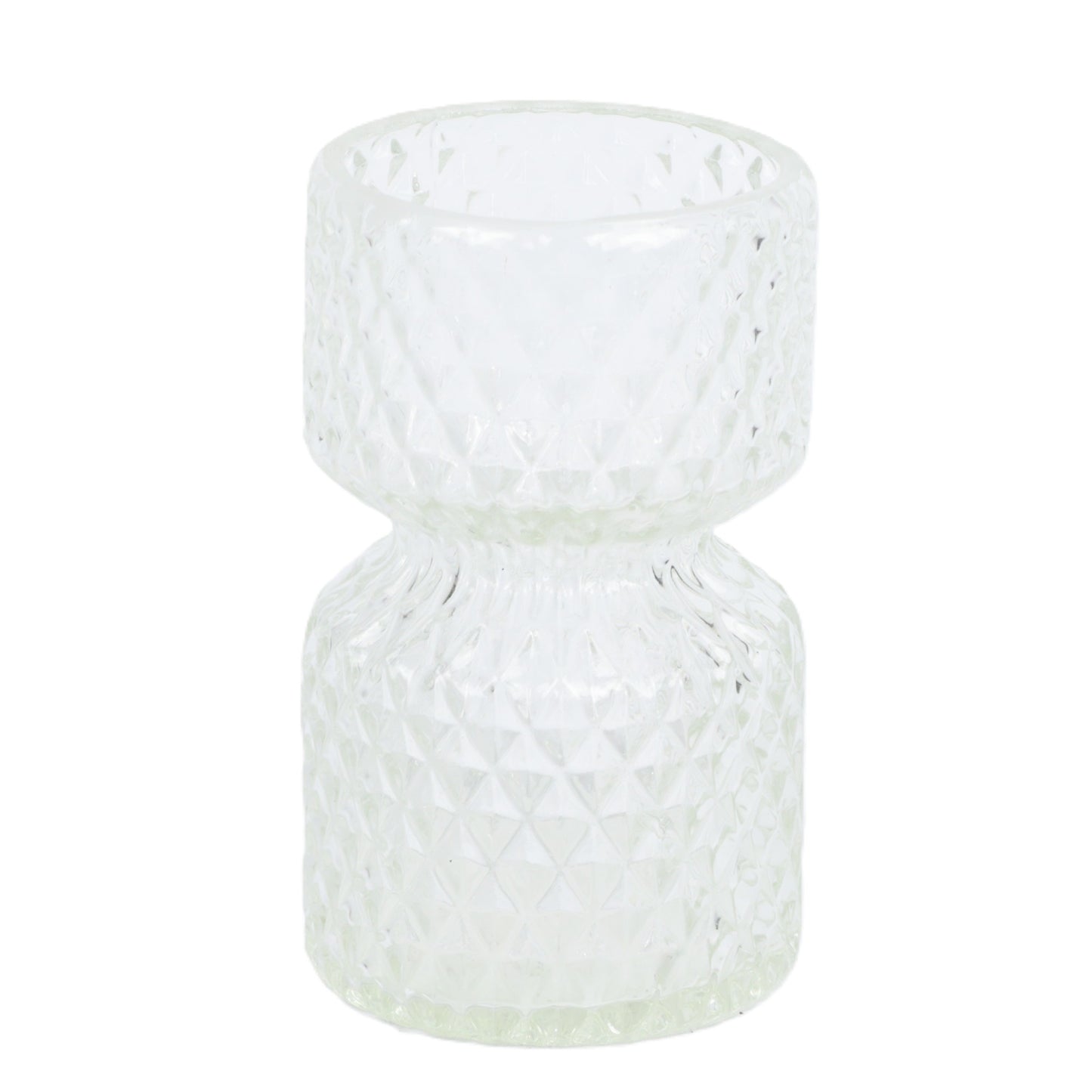 Clear Harlequin Shaker Vase