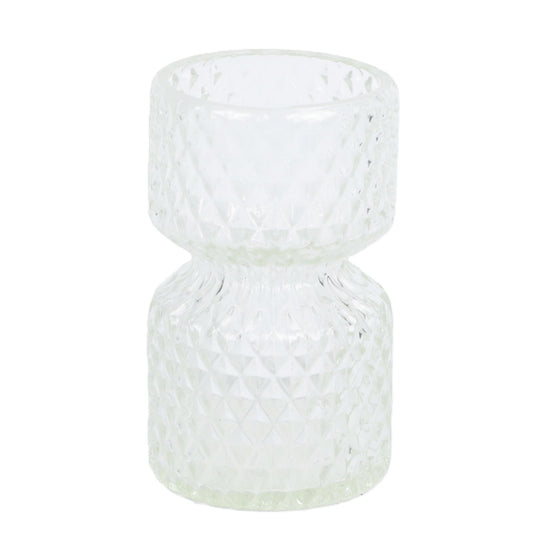 Clear Harlequin Shaker Vase