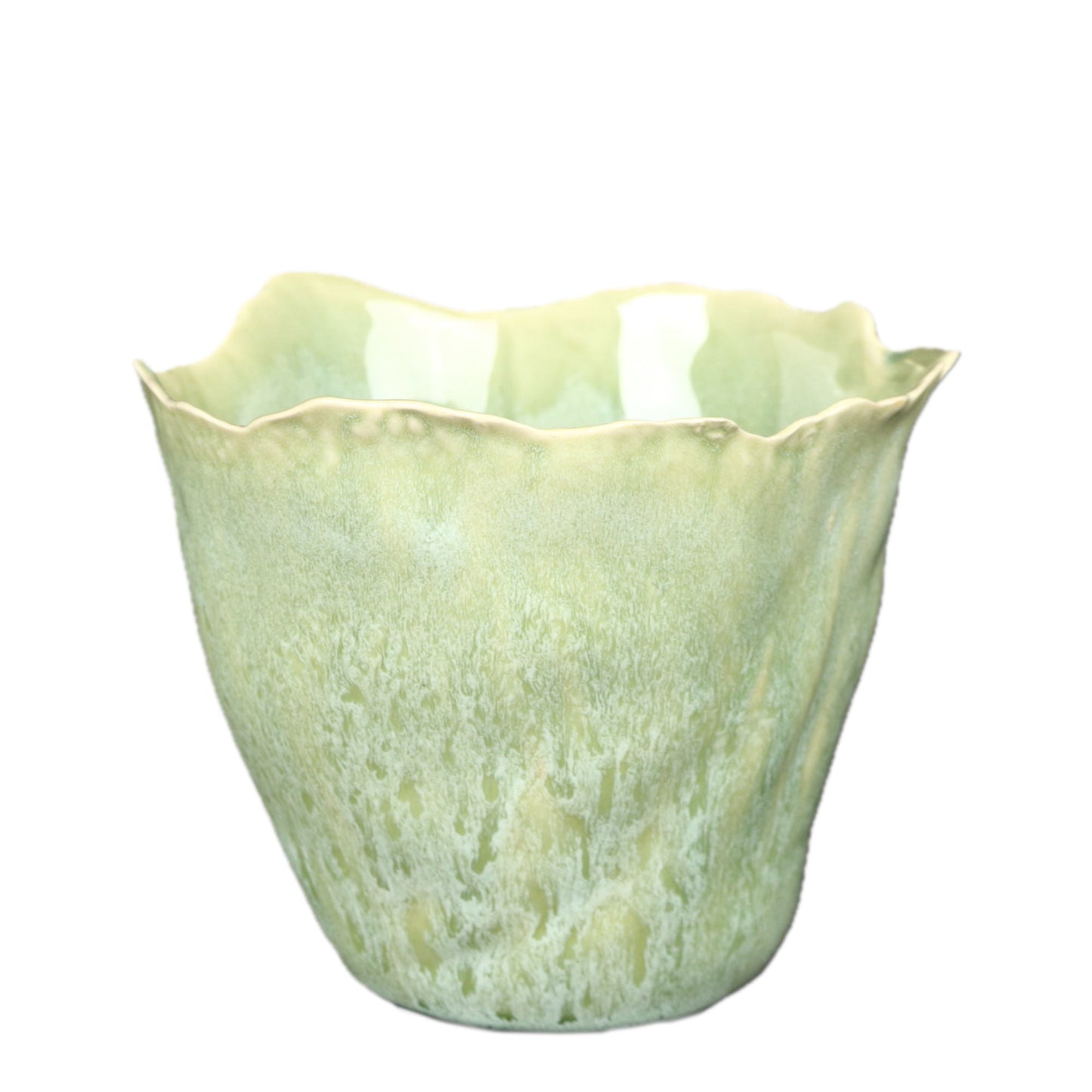 Green Flaky Pot Small