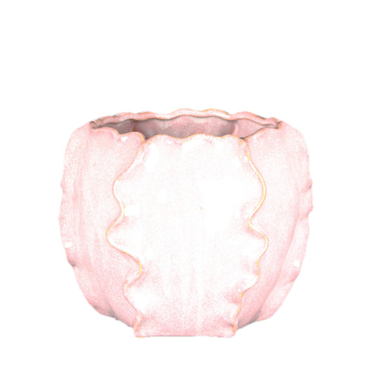 Pink Frilly Pot Small