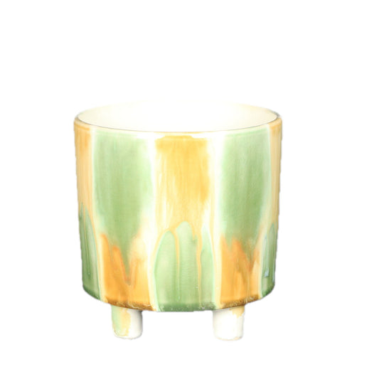 Honey Grass Footed Pot Small