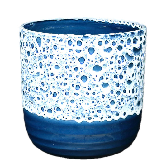 Navy Drip Glaze Large