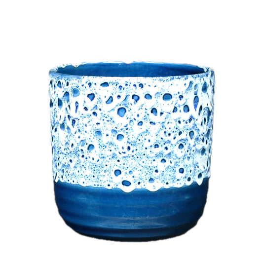 Navy Drip Glaze Small