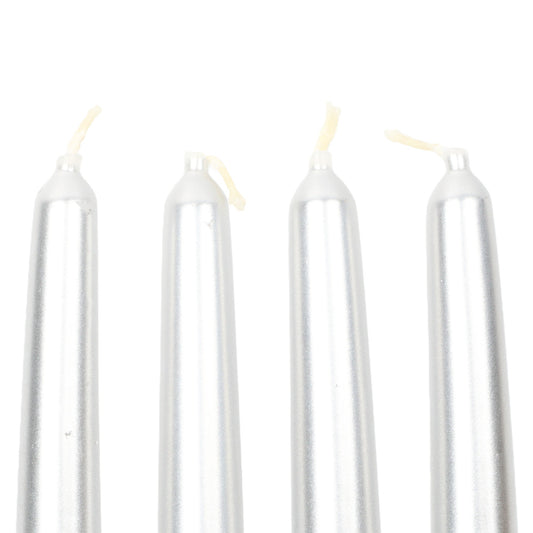 Silver Taper Candle