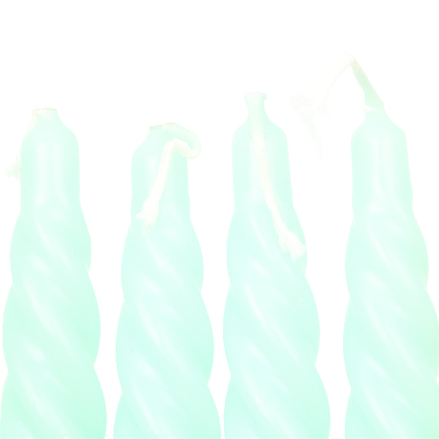 Mint Large Twisted Candle