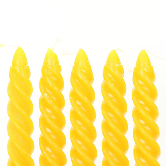 Flaring Sun Large Twisted Candle