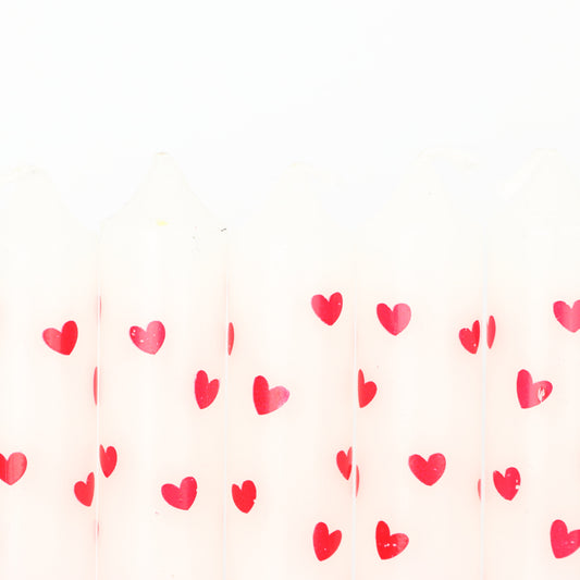 Ivory Heart Candle