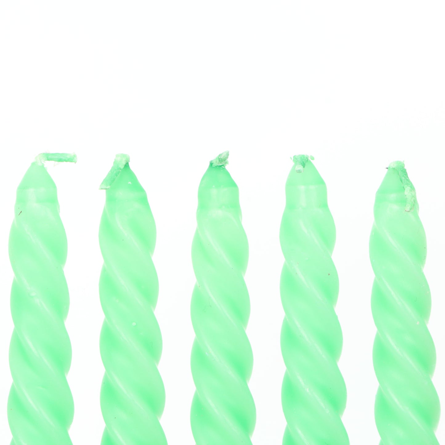 Emerald Green Small Twisted Candle