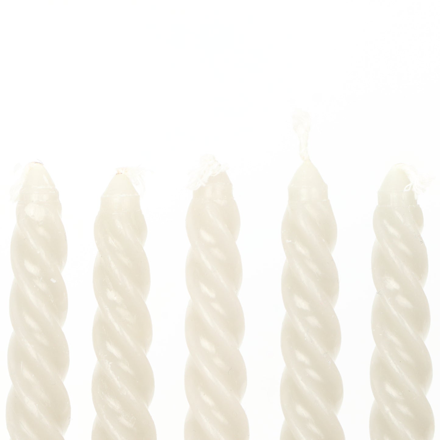 Greeny Grey Small Twisted Candle