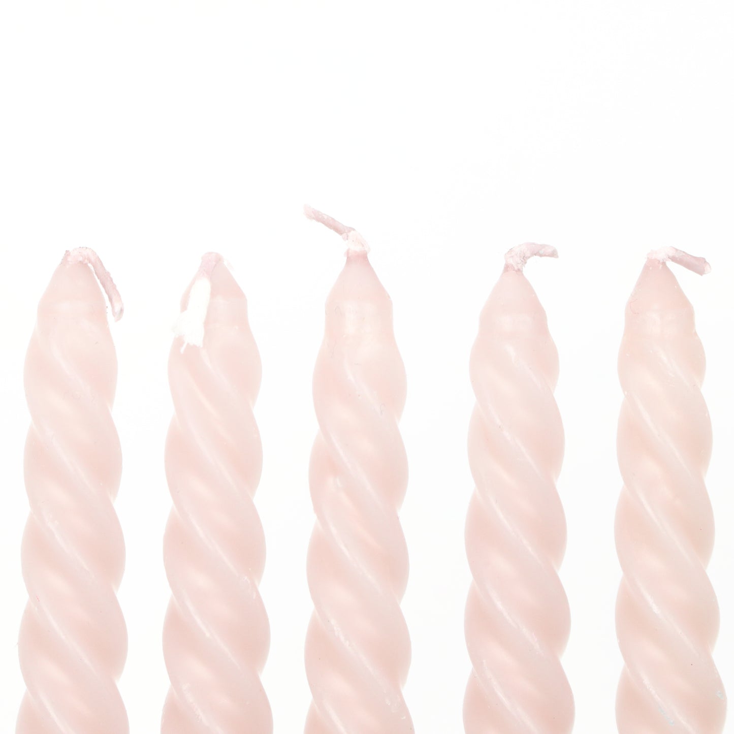 Faux Grey Small Twisted Candle