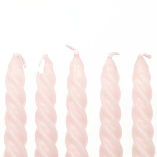Faux Grey Small Twisted Candle