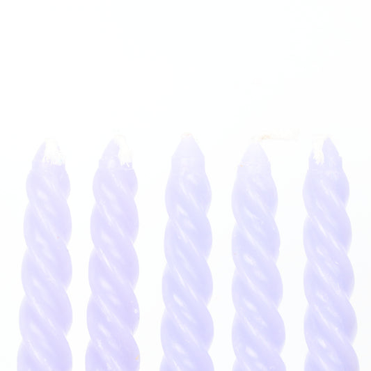 Lilac Small Twisted Candle