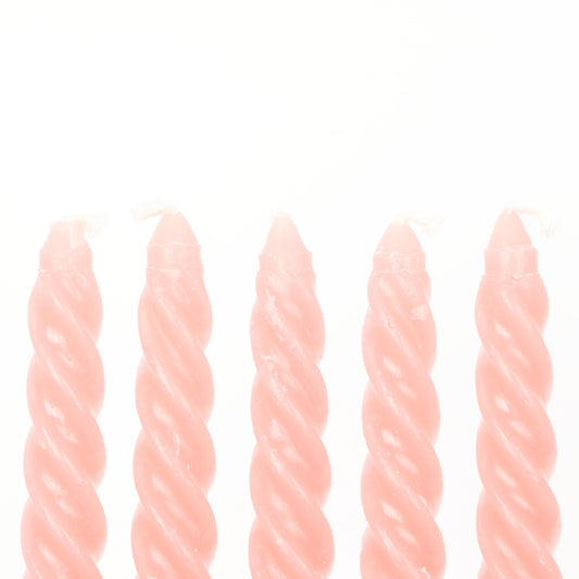 Puce Small Twisted Candle