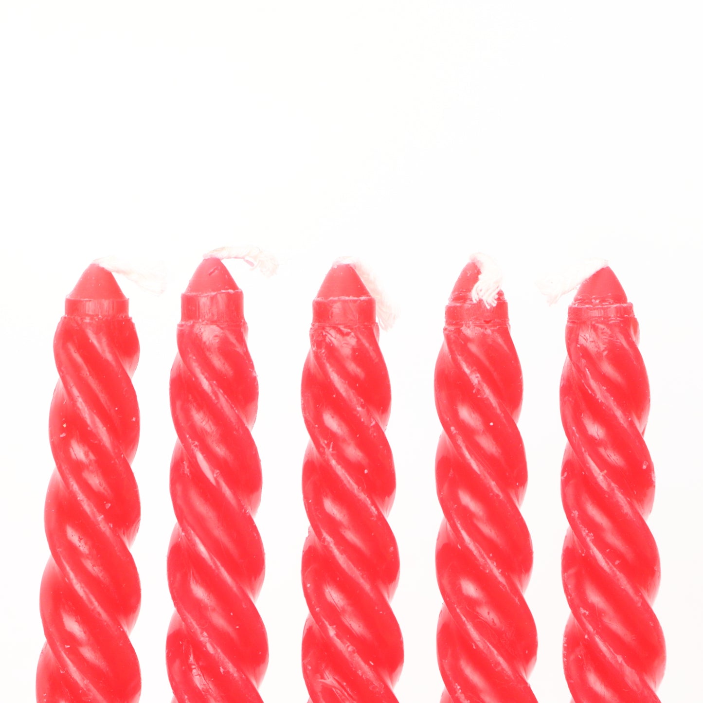 Crimson Small Twisted Candle