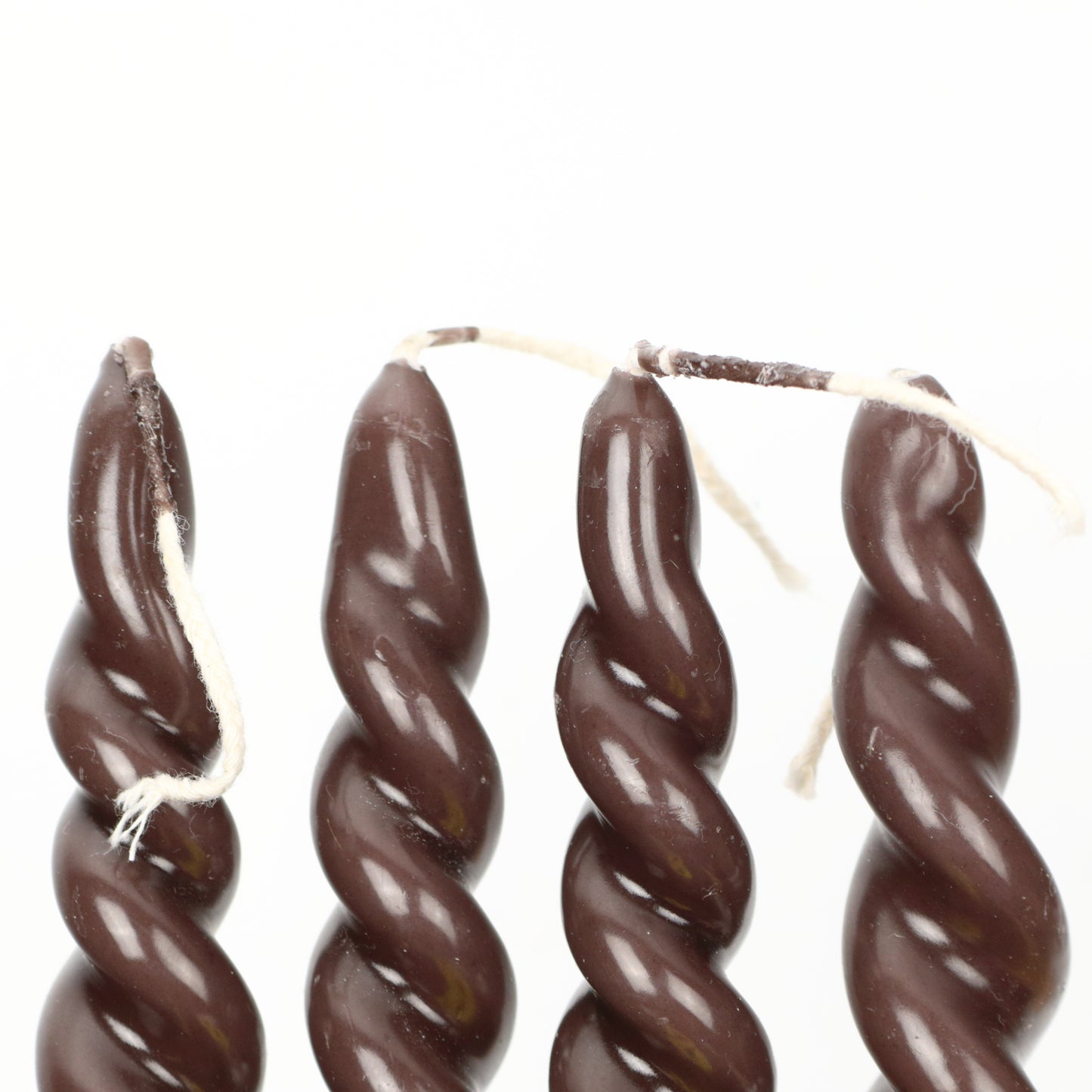 Mahogany Small Curly Candle