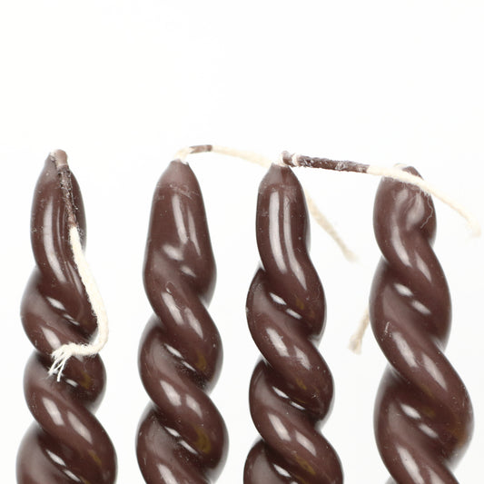 Mahogany Small Curly Candle