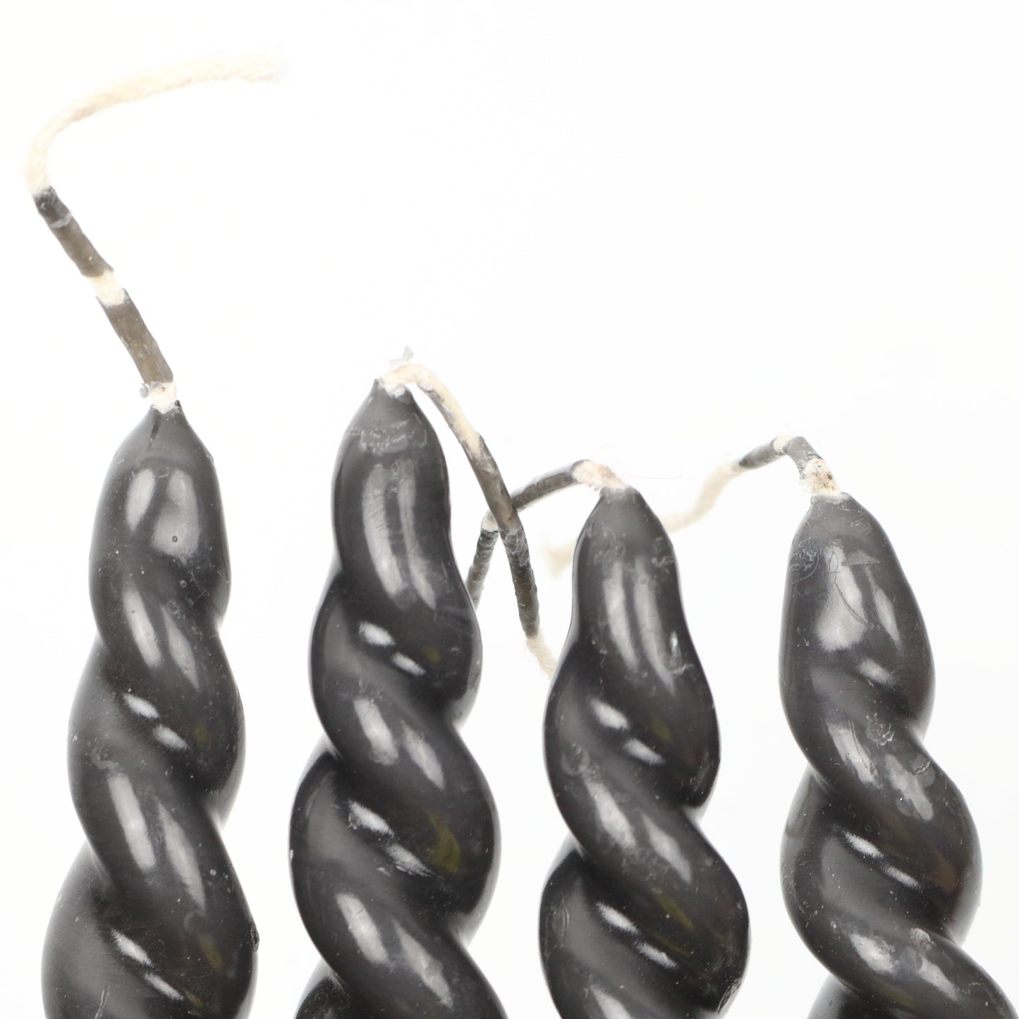 Dark Small Curly Candle