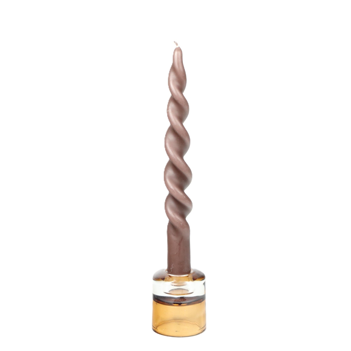 Mahogany Large Curly Candle