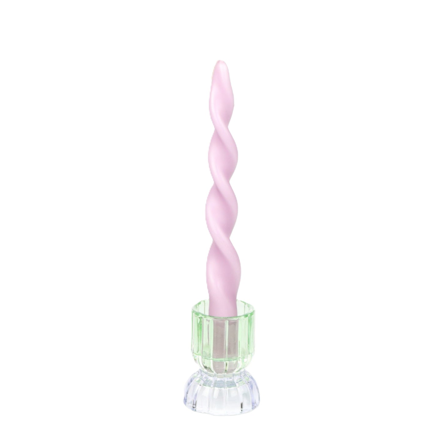 Antique Rose Large Curly Candle