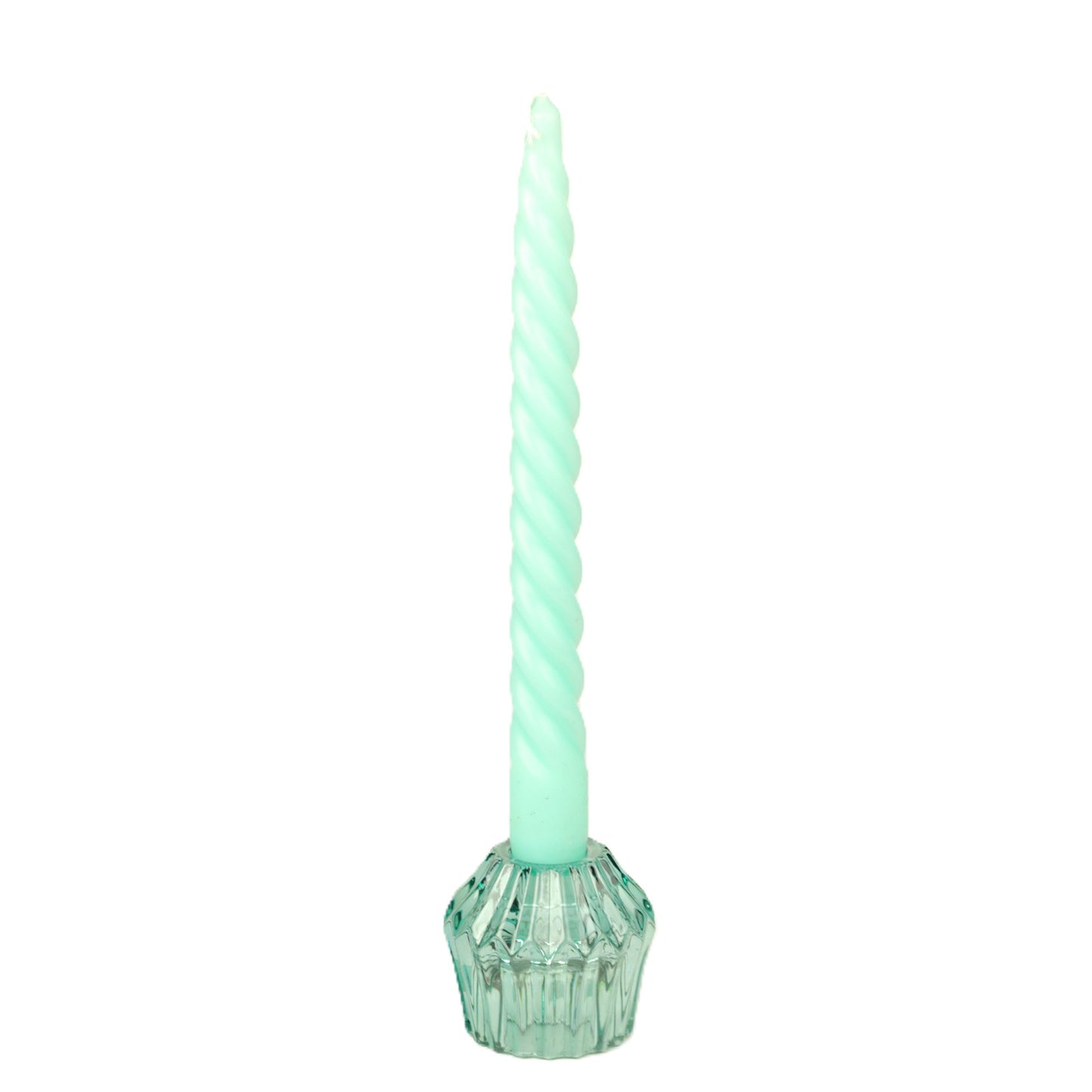 Mint Large Twisted Candle