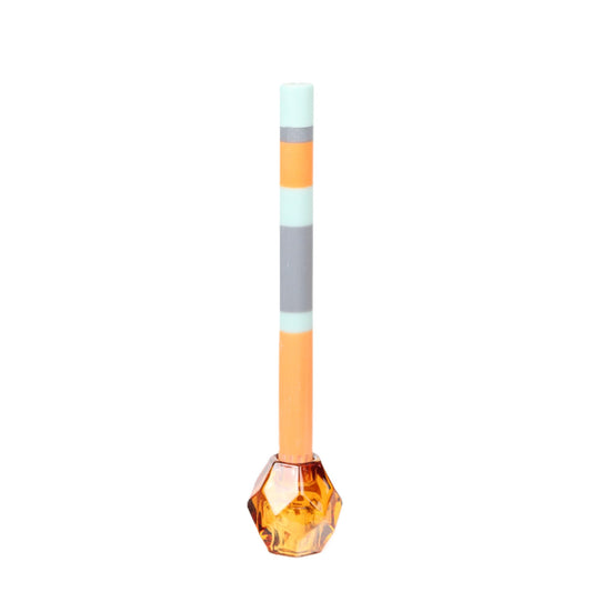 Sky Grey Orange Candle