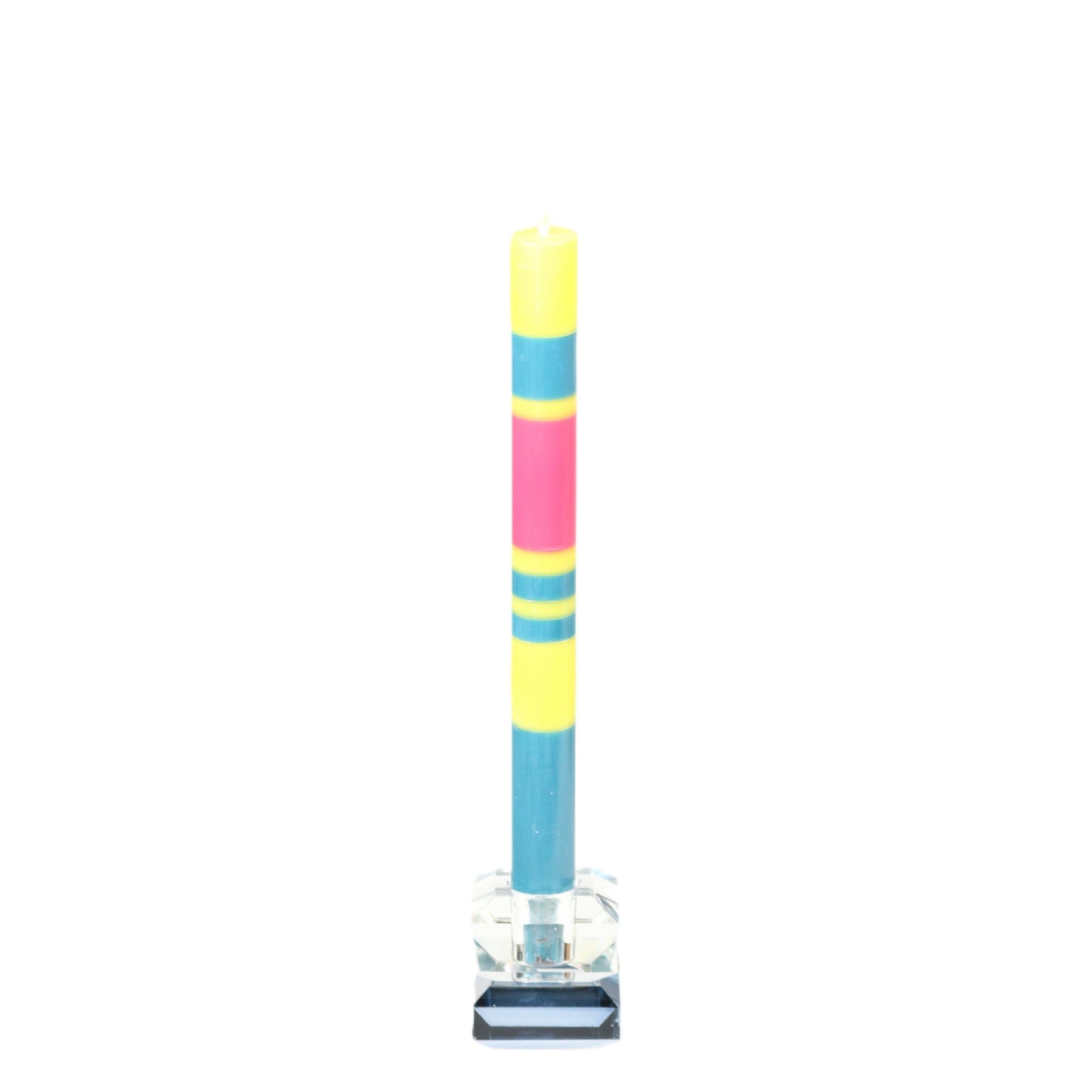Lemon Teal Pink Candle