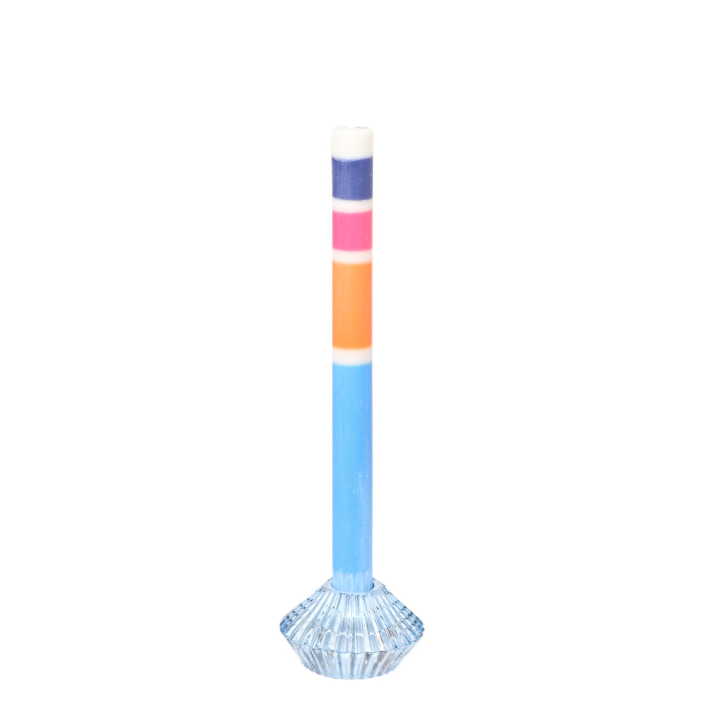 Grey Blue Pink Orange Candle