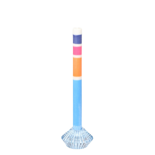 Grey Blue Pink Orange Candle