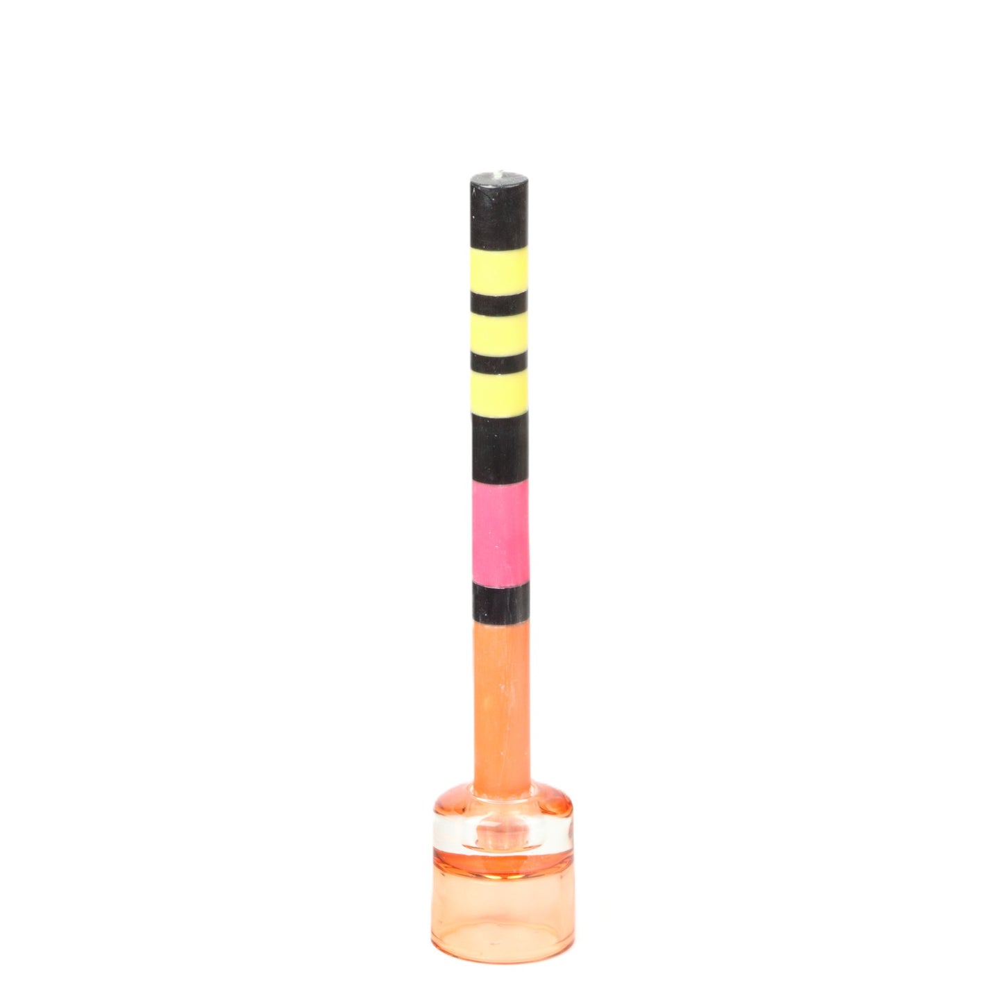 Black Yellow Pink Orange Candle