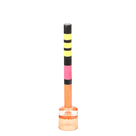 Black Yellow Pink Orange Candle