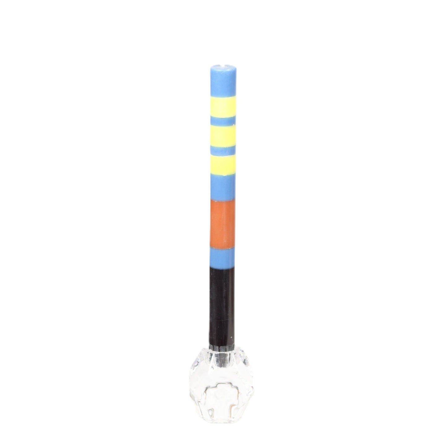 Blue Yellow Brown Candle