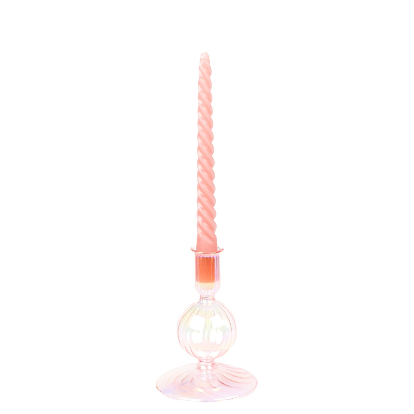 Puce Small Twisted Candle