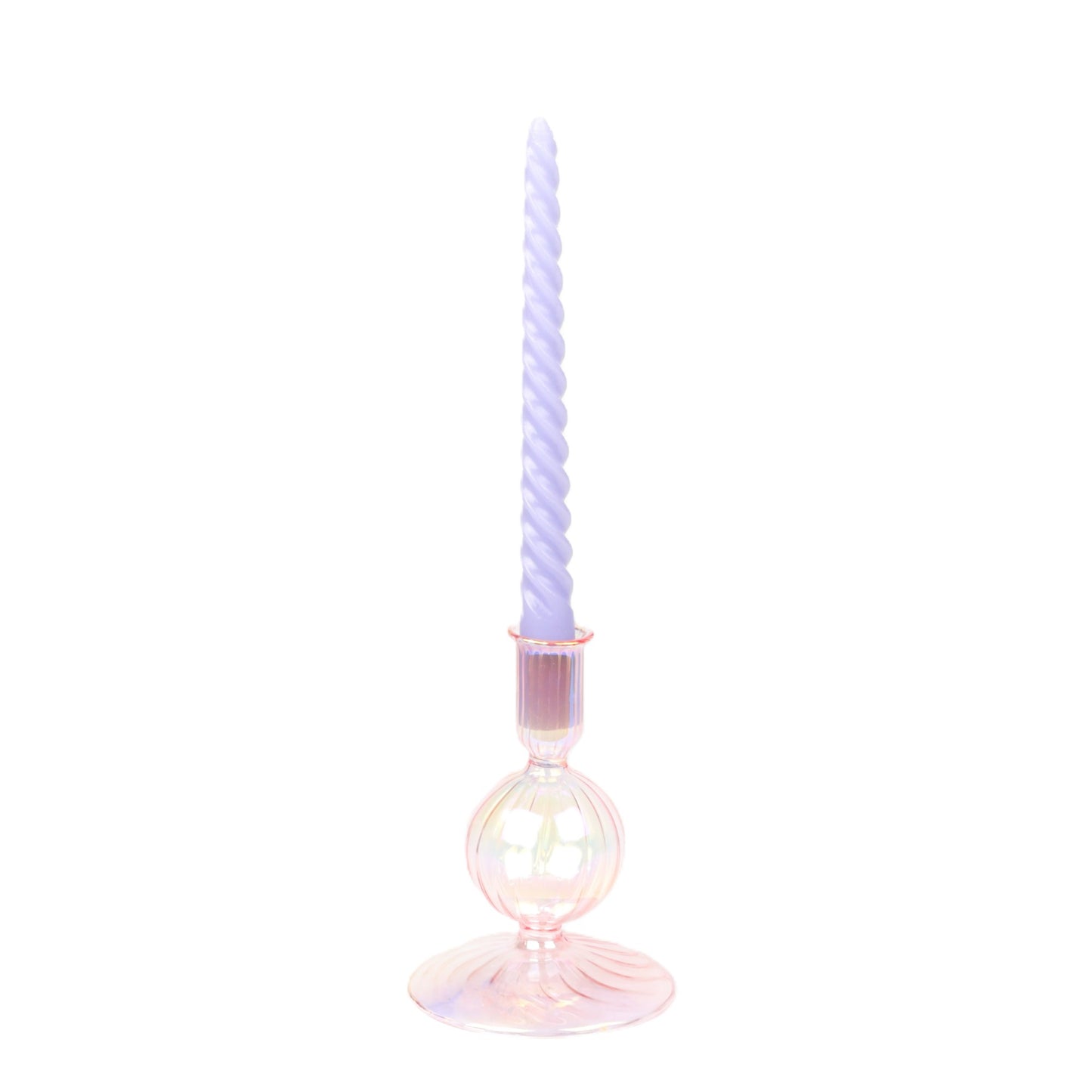 Lilac Small Twisted Candle