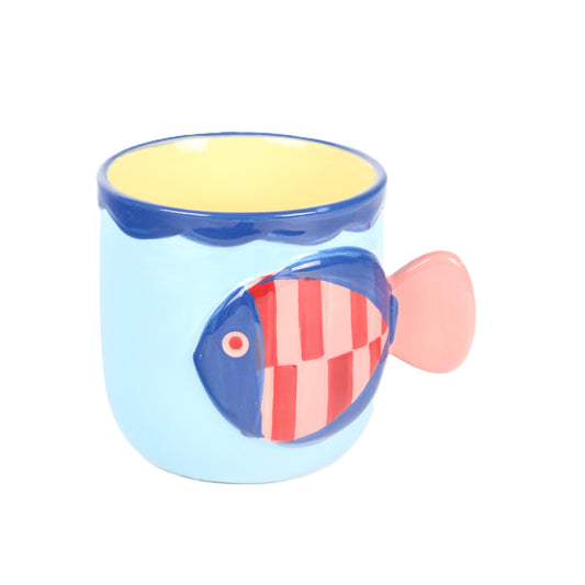 Blue Fish Mug