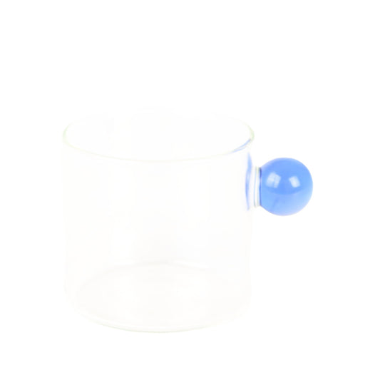 Ultramarine Handle Glass Mug