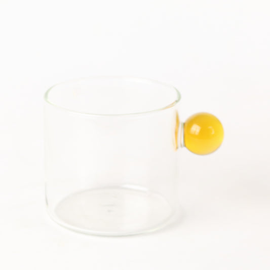 Amber Handle Glass Mug