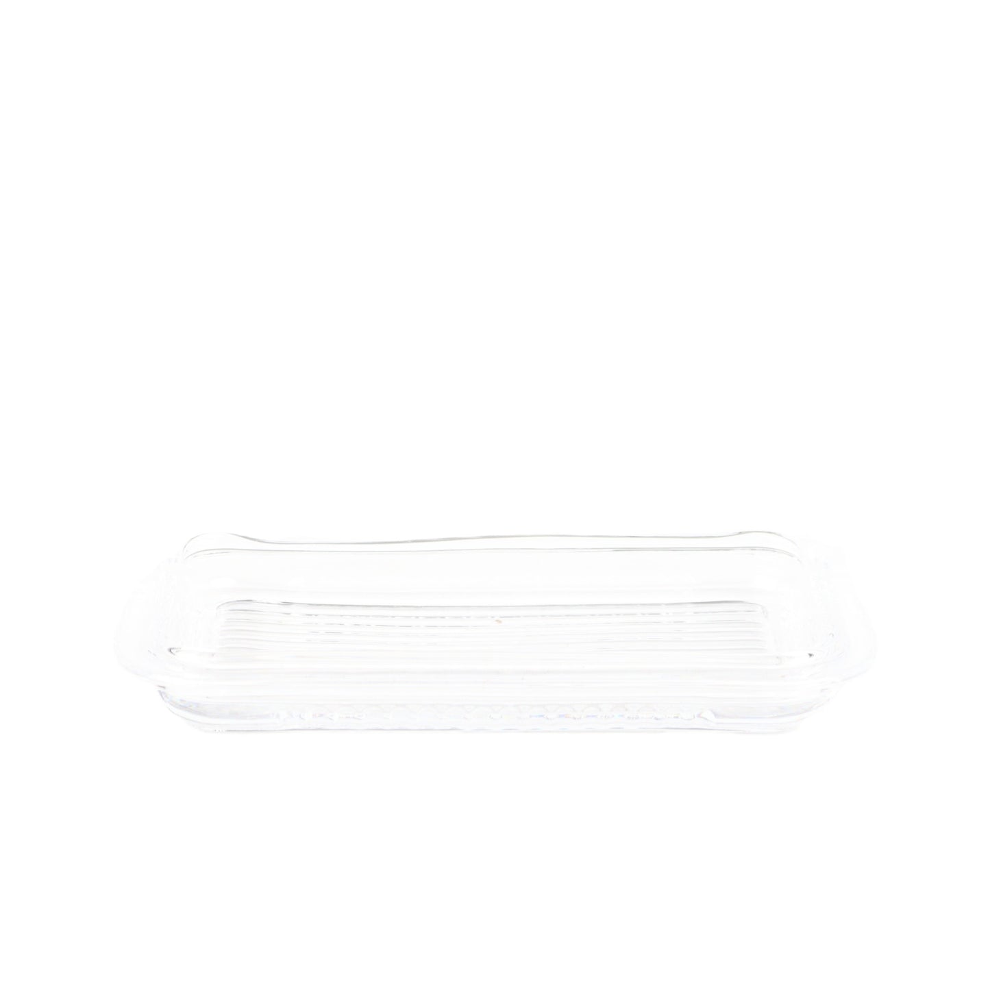 Clear Glass Butter Dish
