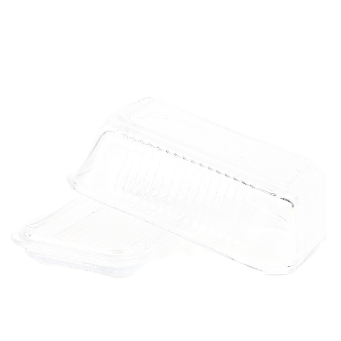 Clear Glass Butter Dish