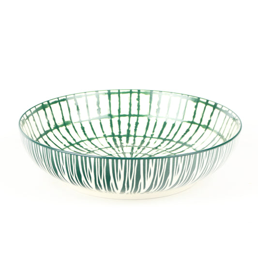 Verdant Ink Splatters Pasta Bowl