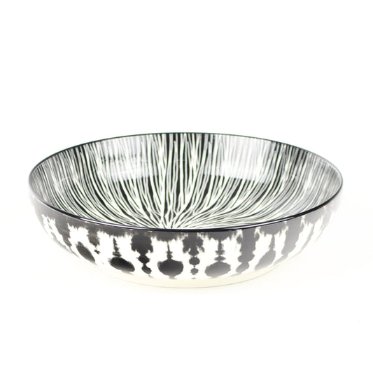 Noir Ink Splatters Pasta Bowl