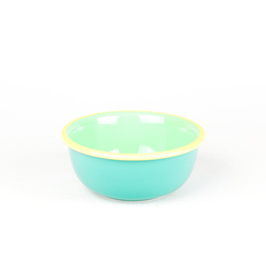 Teal Grass Round Bowl Small