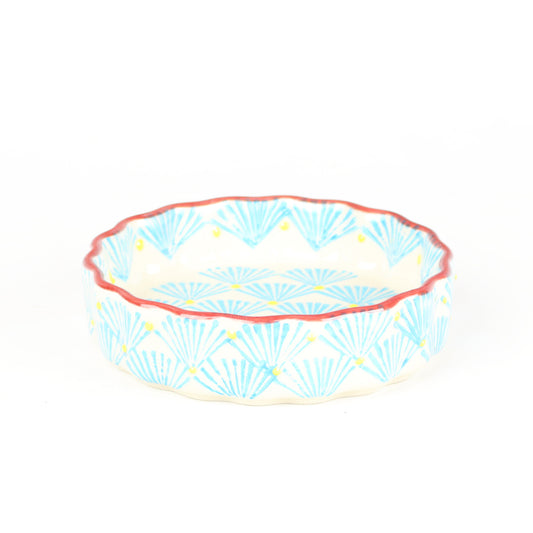 Ice Blue Floral Tray