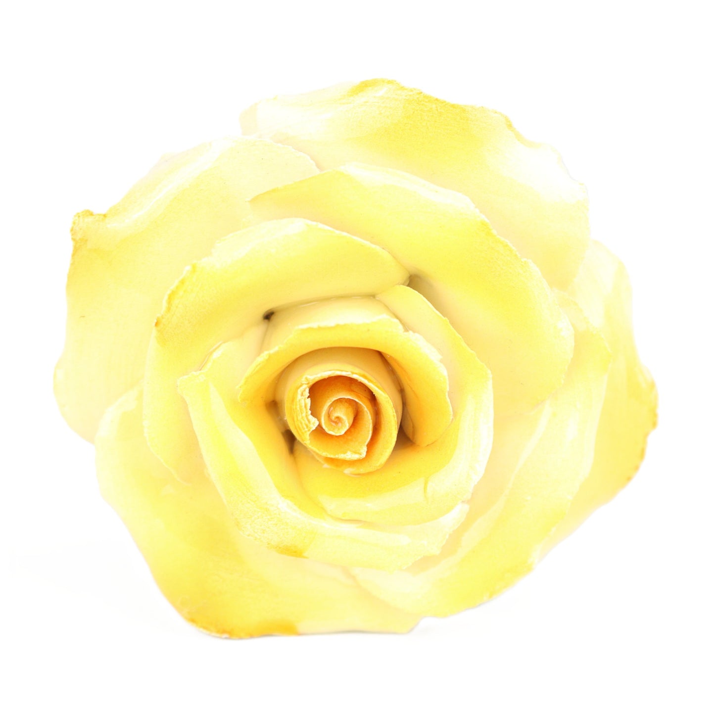 Lemon Porcelain Rose Stake